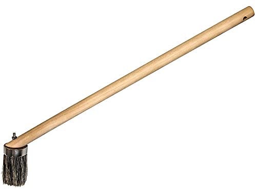 Faithfull Striker Long Reach Paint Brush – 50mm (2in) Angled Head with 60cm (24in) Wooden Handle for Hard-to-Reach Areas – High Capacity Brush for DIY & Industrial Use