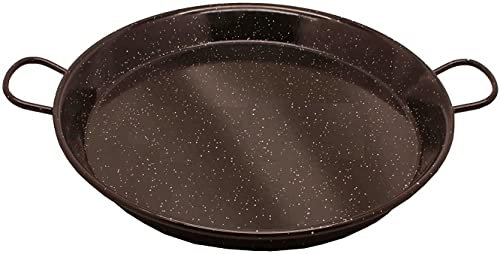 FERRETERIA LEPANTO Paellera Esmaltada, paellera valenciana 30 cm hasta 70 cm, paellera con capacidad hasta 25 raciones. (50)