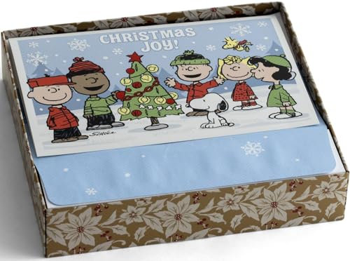 Dayspring Peanuts Christmas Joy! - 18 Weihnachtskarten und Umschläge, NLT