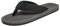 NewDenBer Flip Flops Herren Stoff Zehentrenner Beach Pool Sandalen (44 EU, Dunkelgrau)