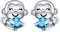 Affe Ohrstecker für Frauen Tier Schmuck Set Affe Ohrring für Mädchen Hypoallergen Affe Geschenke (Ohrstecker)
