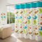 GONOVE Duschvorhang für Badezimmer 280 x 200 cm Schimmelresistent Dicke Polyester Stoff Cartoon Tiere Duschvorhang Liner Wasserdichter langer Badevorhang mit Haken, waschbar und gewogen Saum