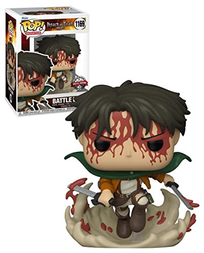 FUNKO Pop Attack On Titan Levi (Bloody) Figure (AE Exclusive) (58751)