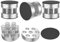 Tertullus 4 Pcs Spring Speaker Isolation Feet Turntable Feet For Hifi Devices Amplifier Turntable Dac Recorder Cd (FT4437-Silver)