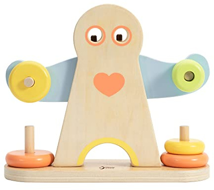 Classic World – Hercules Wooden Weightlifting Stacking Learning Game | Educational Learning Balancing Game for Kids 3 Years +