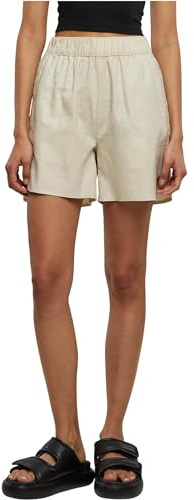 Urban Classics Damen Shorts Ladies Linen Mixed Shorts softseagrass 3XL