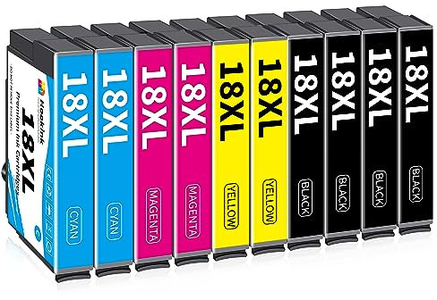 Hookink 18XL Multipack Druckerpatronen Kompatibel für Epson 18XL Patronen für Expression Home XP-322 XP-215 XP-205 XP-225 XP-305 XP-325 XP-422 XP-405 XP-415 XP-425 XP-315 XP-312 XP-425 XP-412
