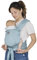Love & Carry LoveTie Half-Buckle Ergonomische Babytrage für Neugeborene (Aquamarine)