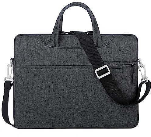 Mixroom - Borsa per PC Portatile porta Computer Custodia Zaino Laptop Custodia Notebook 14 Pollici per Lavoro Scuola Ufficio Z29 Nero