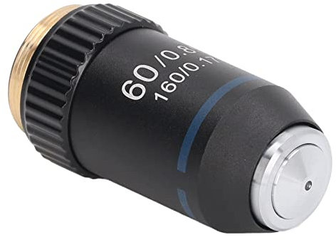 Obiettivo Acromatico Obiettivi per Microscopio in Ottone, Obiettivo per Microscopio 60X Interfaccia per Lenti per Microscopio 20,2 Mm per Laboratorio di Biologia