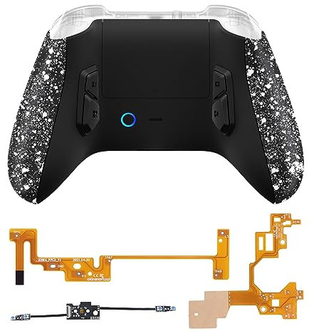 eXtremeRate VICTOR X Remap Kit per Xbox Series X S Controller,6 Profili&Cover Posteriore&Grip&4 Tasti Posteriori per Xbox Series X S Joystick Model 1914(NON Include Controller)-Bianco Antiscivolo