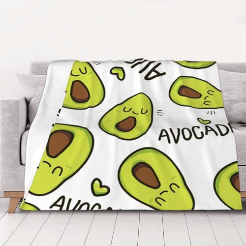 ASEELO 152x127cm Thickened flannel blanket Blanket Cartoon Pears Fleece Blanket Sofa Throw for Bed and Couch Travel