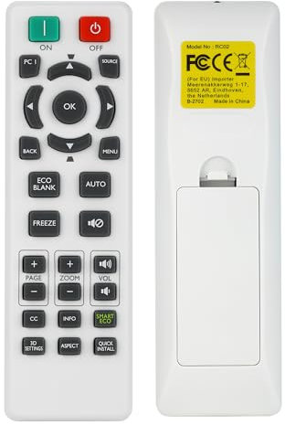 Aimdio RCX013/015 Beamer Fernbedienung für BenQ TH535 TH534 TW533 TW535 MH530FHD MH535FHD MH534 MH535A MH535 MS524AE MS521H MS531 MS535 MS536 MW526AE MW533 MW535 MW536 MW605w MX532 MX535P MX536