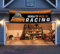 RamFlag Banner kompatibel mit KTM Racing Flagge, 6 x 2,4 m, bereit zum Rennen, Auto, Show, Männerhöhle, Garage, Wanddekoration, großes Schild für drinnen und draußen