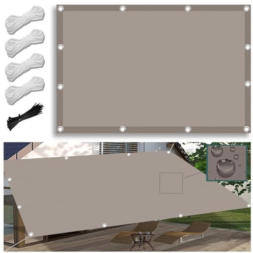 Sonnensegel Nach Maß mit ösen 2X3M Segeltuch mit ösen im Viele Größe und Farben, Schattierungsnetz inkl Befestigungsseile, UV-Schutz, Wetterfest für Garten Terrasse Balkon