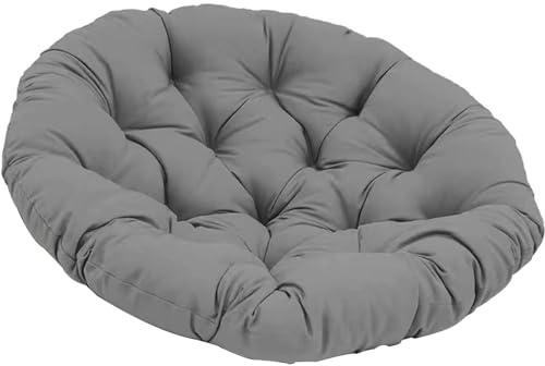 WHOROB Papasansessel Kissen, Radar Stuhl Pad, Rundes Dicke Stuhlkissen Bequem Weich Sitzkissen Hängesessel für Indoor Outdoor Garten Stuhlauflage,D,60 * 60cm