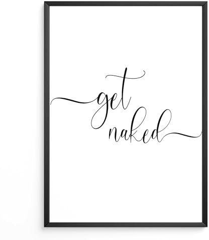 FORYOU24 Badezimmer Deko Bilder | hochwertiger Kunstdruck | schwarz weiß Wandbilder | WC Deko | Premium Druck naked