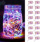 btfarm 16 Pack LED Fairy Lights Battery Operated, 2M/7FT 20LED Mini String Lights, Waterproof Small Silver Wire Bottle Light Indoor Outdoor for Bedroom Jars Christmas Wedding Party - Multicolored