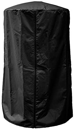 jojobasec Cubierta Impermeable para Calentador con Cubierta Redonda Resistente para Calentador de Patio, Tela Oxford, Negro