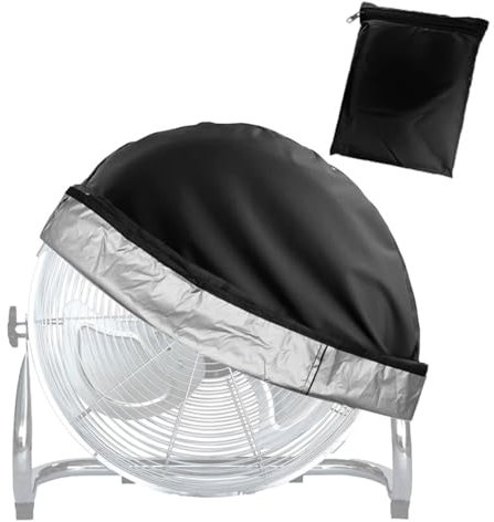 Pineeseatile Industrial Fan Cover 24x7.5x24, Waterproof & Dustproof, Black, Perfect Fit for 18-20 Inch Fans, Outdoor Use