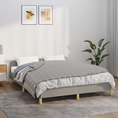 Coavain 5 kg Gewichtsdecke Grau Weighted Blankett Anti Stress Bettdecke Relaxing Blanket Heavy Blanket for Deep Sleep Entspannungsdecke Atmungsaktive Schlafdecke 122x183 cm Stoff
