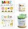 KASURE 8 Stück Aufkleber für den Blumentopf, Abschiedsgeschenk Erzieherin, Danke Sticker DASS du Mir Beim Wachsen Geholfen Hast, Kindergarten Geschenk Erzieherin als Blumentopf- und Tassendekoration