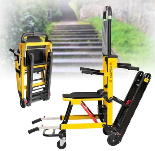 DGHKB Treppensteiger Rollstuhl Für Erwachsene,Elektrischer Treppenrollstuhl,Mobiler Treppenlift,Rollstühle,Treppensteiger,Treppensteiger Elektrisch,Rollstuhl Faltbar 13ah