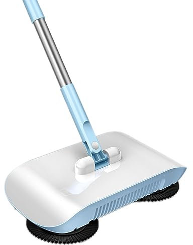 BAHJKASD Barredora manual automática 2 en 1 escoba recogedor para suelos domésticos