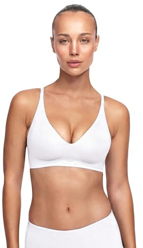 BH Damen ohne Bügel Push Up mit Pads und verstellbaren Trägern | Bügelloser Push-Up BH mit leichten herausnehmbaren Pads und verstellbaren Trägern für natürlichen Lift und Komfort