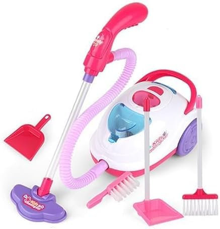 GSV Essentials Kids Toy Vacuum Cleaner Hoover Playset, Fun And Interactive, Improve Hand-Eye Coordination, For Birthdays, Holidays, Or Any Occasion