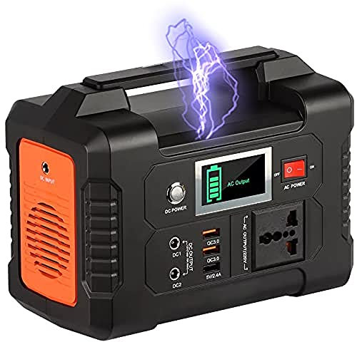 IYUESQ Estación de energía portátil de 40 800 mAh y 200 W, batería de Litio de Respaldo móvil para Exteriores, Fuente de Respaldo de Electricidad para Vacaciones, campamentos en Casas Rod