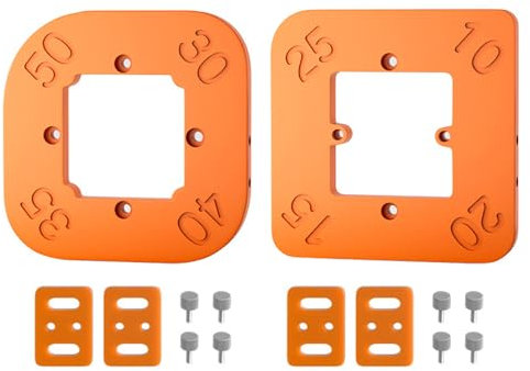 Beimus 2Pcs Radius Jigs Cutting Tool Router Template Corner Radius Routing Template Positioning Tool