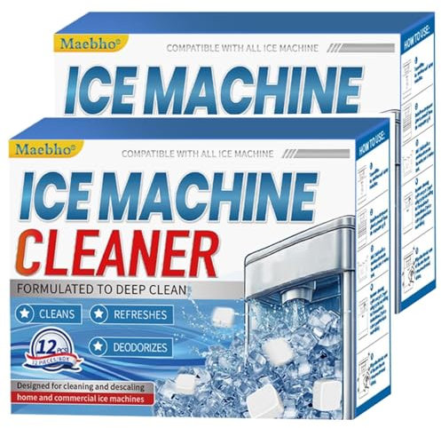 Eismaschine-Entkalker, 24 Stück hocheffiziente reine Tabletten, kompatibel mit Opal, sichere Entfernung von Nickel, hilft hartem Wasser und Ansammlung von