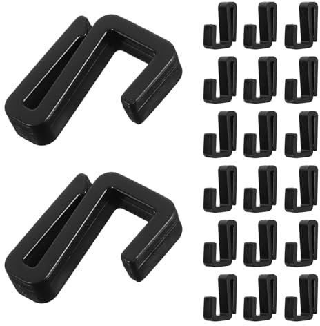 PRETYZOOM Ganci A S In Plastica Ad Alta Resistenza Da 20 Pezzi Ganci Versatili A Forma Di S Per Utensili Da Cucina Guardaroba Bagno Ufficio.