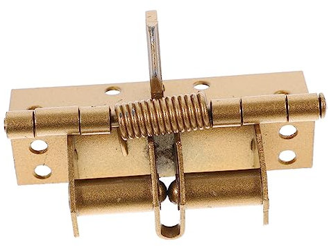 DIYEAH Selbstschließendes Türscharnier 90° 4 Zoll Federbelastet für Garagentore Holztüren Robustes Eisen Automatische Türschließfeder