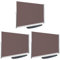 VOUNOT Paravent extérieur avec Housse de Protection 160x300cm Auvent Rétractable Brise Vue Rétractable pour Jardin, Balcon, terrasse Store latéral Vertical Marron (Lot de 3)