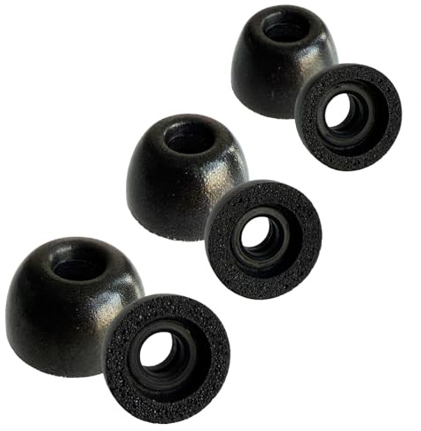 TENNMAK Memory Foam Eartips Replacement for Skullcandy Rail ANC/Dime 3 / Dime 2 / Push Active/Push ANC Active/Grind Fuel/Sesh ANC/Sesh Evo Earbuds Earpad