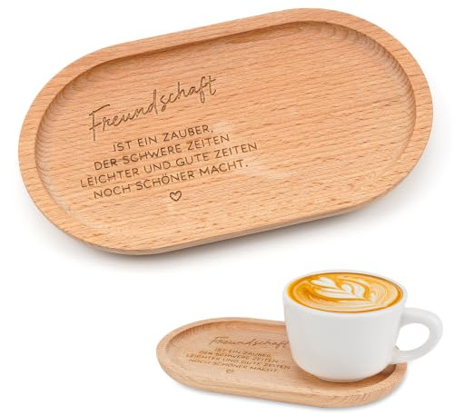 Geschenke für Freundin,Beste Freundin Geschenk,Geschnitztes Holz Tablett mit Gravur Freundschaft,Freundschaft Geschenke,Personalisierte Holz Deko,für Geburtstag,Weihnachten,Hochzeit,Jubiläen