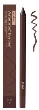 SSKHE Duo Eyeliner-Stifte Pflaume (Schokolade + Pflaume) – 24 Stunden wasserdichter Eyeliner, Anti-Badure & langer Halt, Kajal Eyeliner, einfach anzuwenden, für Anfänger, tägliches & Abend-Make-up