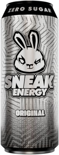 SNEAK Energy Drink Cans | Original with Brainberry | No Sugar. No Nasties. Just Natural Caffeine, Focus Boosting Nootropics in a Can | 500ml x 12