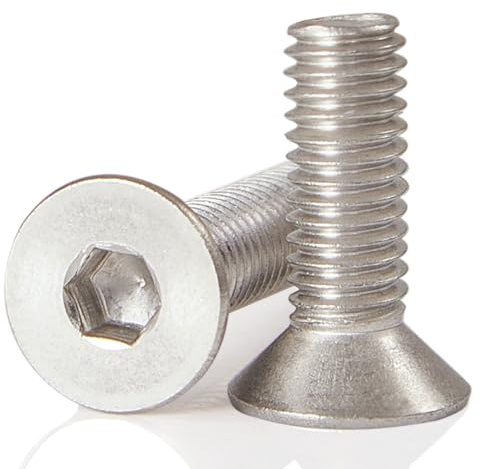 GuoYomm 20 Stück M8 x 20 mm Senkkopfschrauben Edelstahl 304 Innensechskant Schrauben,Edelstahlschrauben DIN 7991 Senkkopf Innensechskant A2 V2A VA
