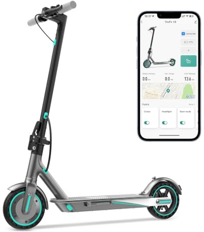 Aimittie Elektroroller für Erwachsene, 8,5/10 Zoll Reifen, leistungsstarker 500W Motor, max. 35/38/45 km Lange Reichweite, Höchstgeschwindigkeit 25 km/h, Leichter und klappbarer Roller