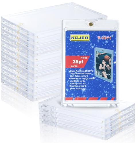 15 Stück 35pt Magnetkartenhülle, Magnetische Kartenhülle, UV-Beständiges Kunststoffmaterial, Geeignet Für Sammelkarten, Standardkarten,Fußballkarten, Hartschalen-Kartenhülle