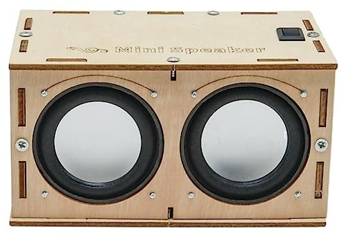 Rastapulz DIY-Bluetooth-Lautsprecher-Box-Kit, Elektronischer Klangverstärker, Baut Ihren Eigenen Tragbaren Bluetooth-Lautsprecher-Sound mit Holzgehäuse