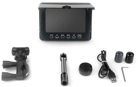 Respicefinem Cámara de vídeo de inspección de tuberías 50M IP68 de cámara de inspección de alcantarillado de tuberías de Drenaje Cámara 1080P con Luces LED de 6W (30M)