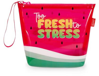 Legami - Strandtasche für Frauen, mit Reißverschluss und Seitenriemen, Halterung für Badeanzug und Strandzubehör, ideal für Mädchen, Frauen, 20 x 16 cm