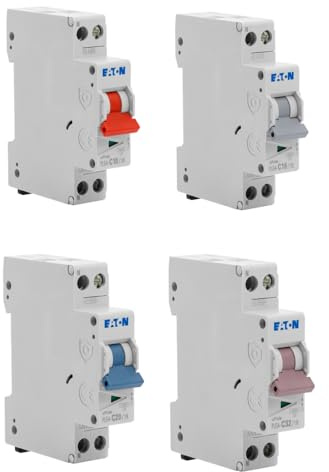 EATON - Lot De 8 Disjoncteurs Modulaires Ph+N – 2×10A, 3×16A