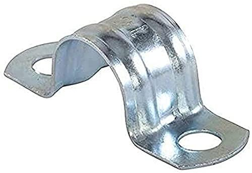 fischer | BSMD-24 mm con doppia gamba metallici morsetti per tubi acqua, tubo o cavo coassiale parete (50 unità)