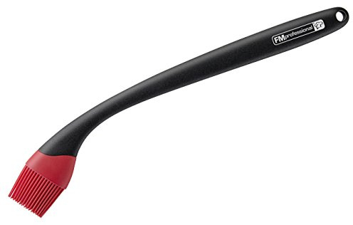 FMprofessional Lot de 1 Pinceau en Silicone pour Barbecue avec Poils en Silicone de qualité supérieure (Couleur : Noir/Rouge)
