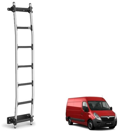 Rhino Van Door Ladder for the Vauxhall Movano (2010-2021) [Note: Only Suitable for H2 Models] Heavy Duty Anti-slip Steps (With Fixing Kit)